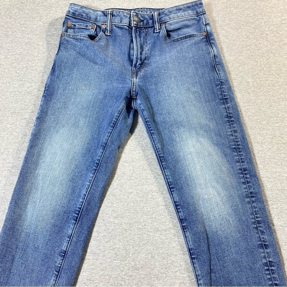 American Eagle Jeans Mens W30 Blue Slim Straight Airflex + Low Rise Casual Denim - Picture 2 of 14